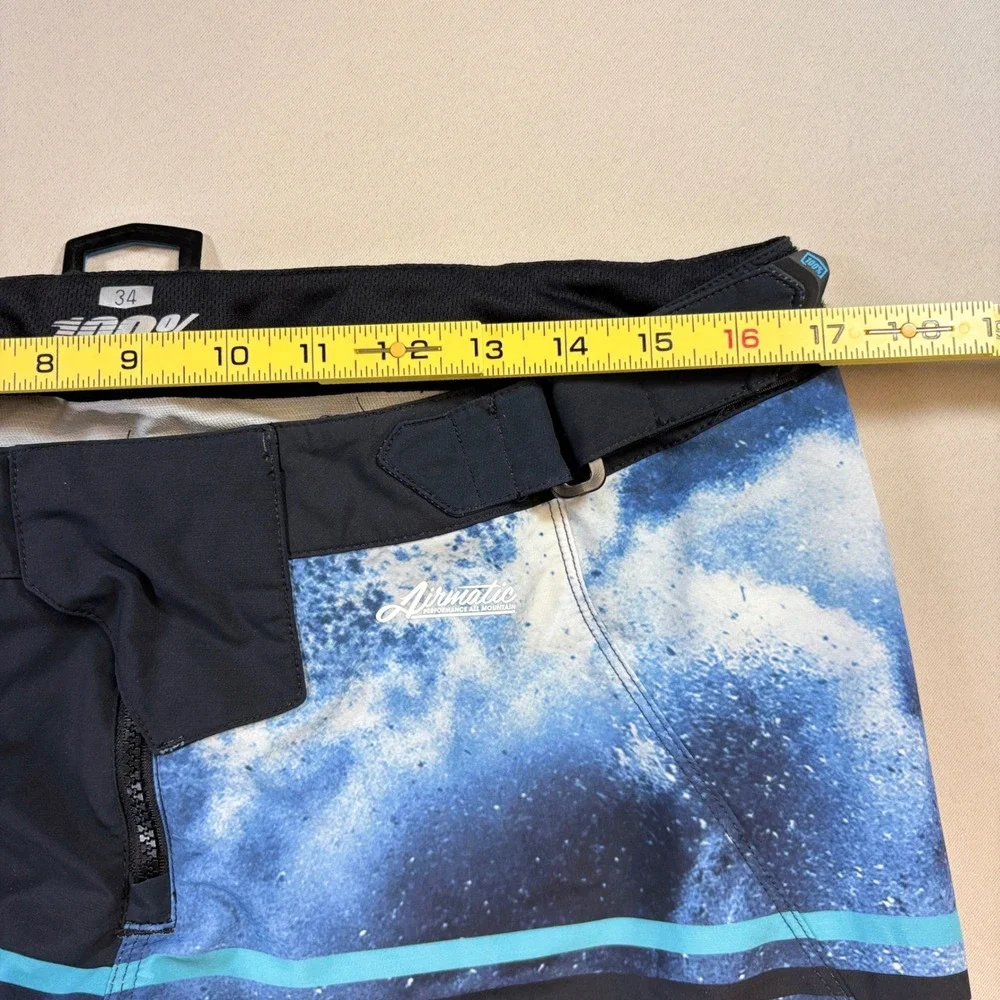 100% Airmatic Shorts Mens 34 Blue Galaxy MTB Mountain Bike Performance Trail
